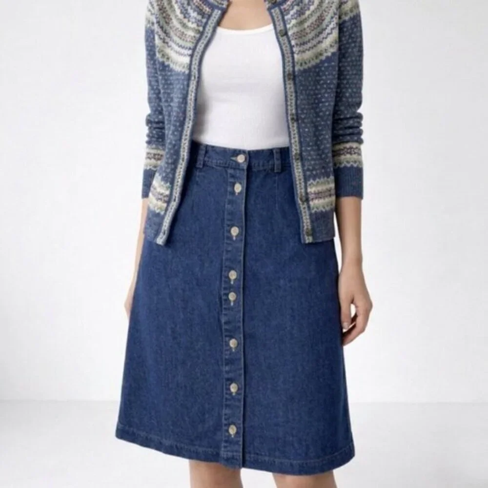 Vintage 90s Cabin Creek Denim Skirt